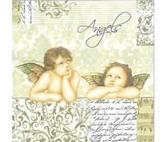 Χαρτοπετσέτα decoupage 33X33 angels