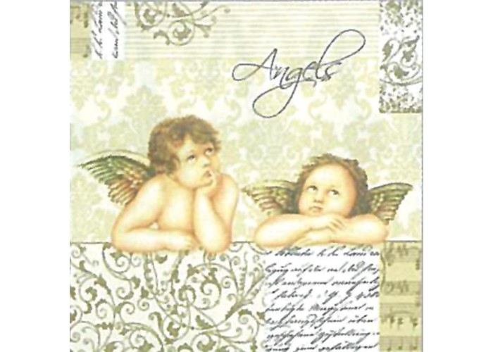 Χαρτοπετσέτα decoupage 33X33 angels Χαρτοπετσέτα decoupage 33X33 angels