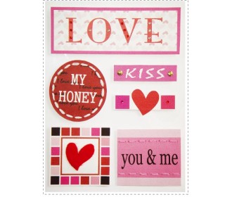 ΑΝΑΓΛΥΦΑ ΑΥΤΟΚΟΛΛΗΤΑ ΔΙΑΚΟΣΜΗΤΙΚΑ LOVE ΚΑΡΤΕΛΑ 