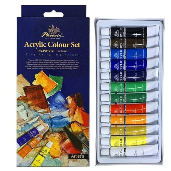 Ακρυλικά Χρώματα 12τεμ. X 12ml