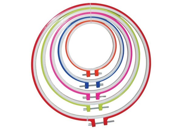 Σετ 5 πλαστικά τελάρα για κέντημα 12, 16 , 20 , 24 , 28.5 cm