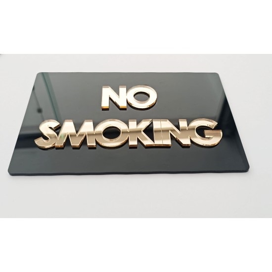 Plexiglass Πινακίδα No smoking 20cm Plexiglass Πινακίδα No smoking 20cm