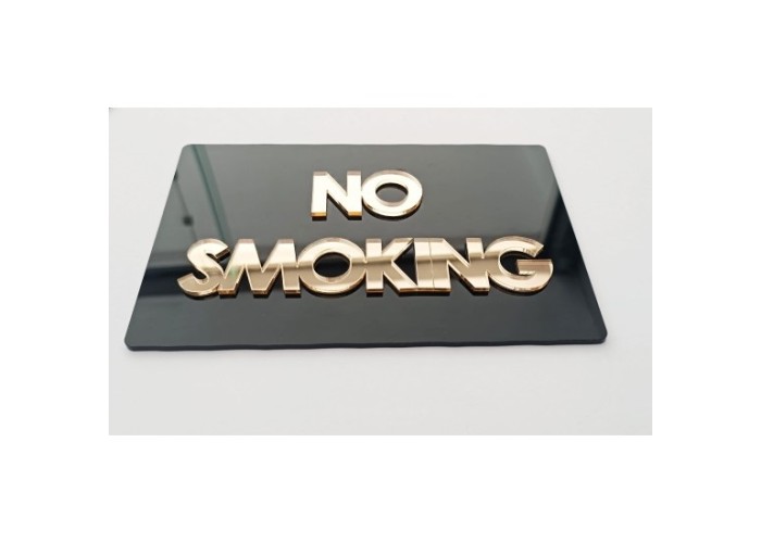 Plexiglass Πινακίδα No smoking 20cm Plexiglass Πινακίδα No smoking 20cm