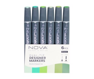 Sketch Markers άριστης ποιότητας 6τεμ Greens Sketch Markers άριστης ποιότητας 6τεμ Greens