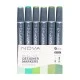 Sketch Markers άριστης ποιότητας 6τεμ Greens
