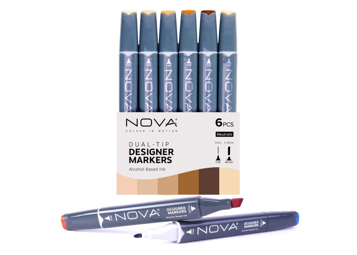 Sketch Markers άριστης ποιότητας 6τεμ Neutrals Sketch Markers άριστης ποιότητας 6τεμ Neutrals
