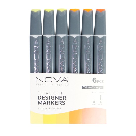 Sketch Markers άριστης ποιότητας 6τεμ Yellows/Oranges Sketch Markers άριστης ποιότητας 6τεμ Yellows/Oranges