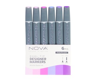 Sketch Markers άριστης ποιότητας 6τεμ Purples/Pinks Sketch Markers άριστης ποιότητας 6τεμ Purples/Pinks
