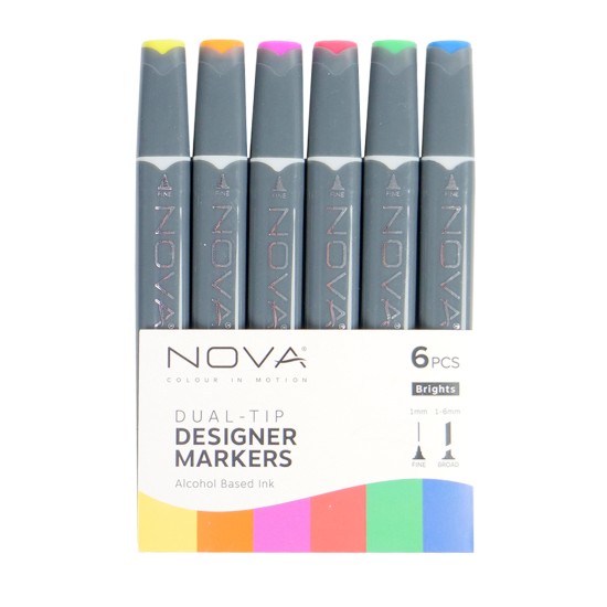 Sketch Markers άριστης ποιότητας 6τεμ Brights Sketch Markers άριστης ποιότητας 6τεμ Brights