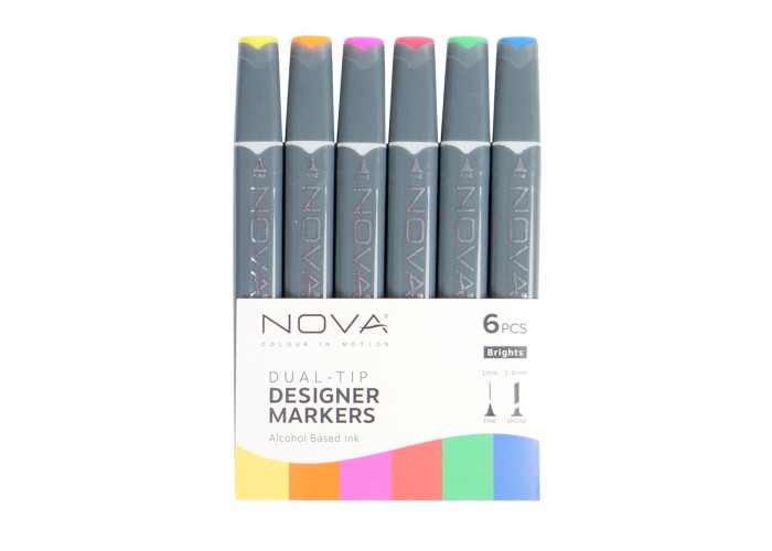 Sketch Markers άριστης ποιότητας 6τεμ Brights Sketch Markers άριστης ποιότητας 6τεμ Brights