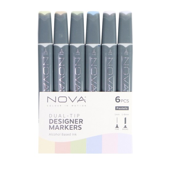 Sketch Markers άριστης ποιότητας 6τεμ Pastels Sketch Markers άριστης ποιότητας 6τεμ Pastels