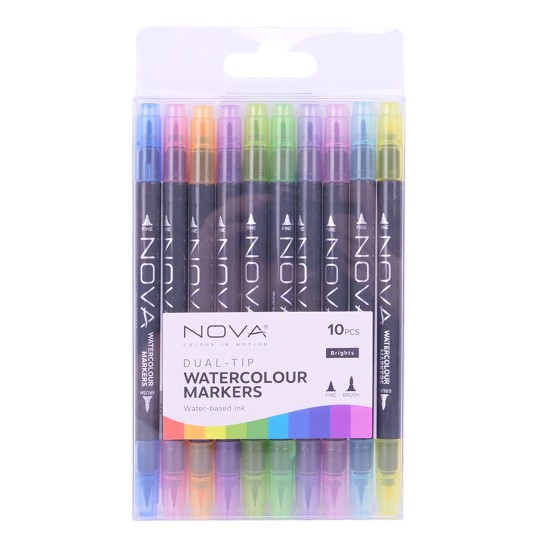 Dual Tip Watercolour μαρκαδόροι Rainbow 10τεμ Dual Tip Watercolour μαρκαδόροι Rainbow 10τεμ