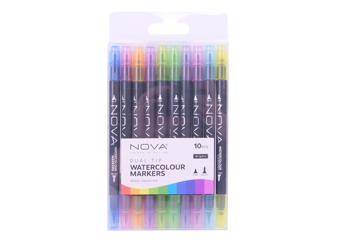 Dual Tip Watercolour μαρκαδόροι Rainbow 10τεμ Dual Tip Watercolour μαρκαδόροι Rainbow 10τεμ