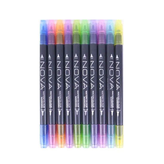 Dual Tip Watercolour μαρκαδόροι Rainbow 10τεμ