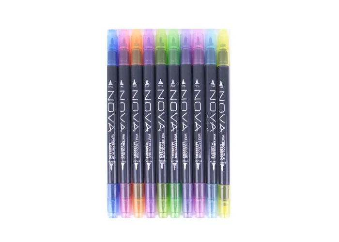 Dual Tip Watercolour μαρκαδόροι Rainbow 10τεμ