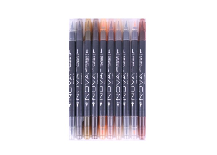 Dual Tip Watercolour μαρκαδόροι Neutral Tones 10τεμ Dual Tip Watercolour μαρκαδόροι Neutral Tones 10τεμ