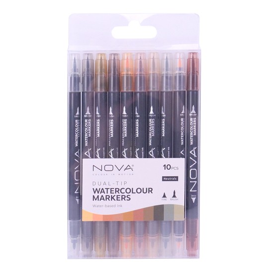 Dual Tip Watercolour μαρκαδόροι Neutral Tones 10τεμ Dual Tip Watercolour μαρκαδόροι Neutral Tones 10τεμ