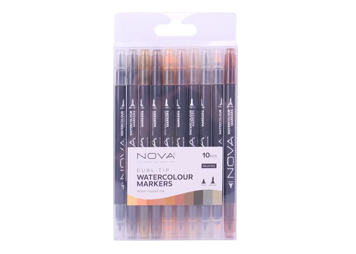 Dual Tip Watercolour μαρκαδόροι Neutral Tones 10τεμ Dual Tip Watercolour μαρκαδόροι Neutral Tones 10τεμ