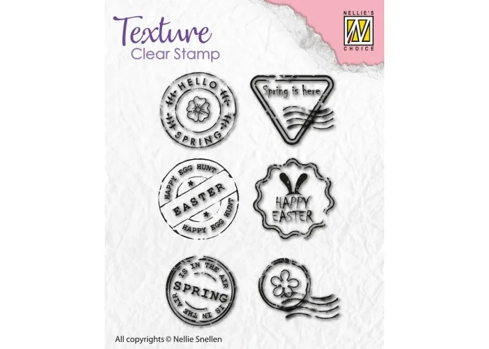 Ακρυλική σφραγίδα πασχαλινή Nellie's Choice • Clear Stamp Postal Marks