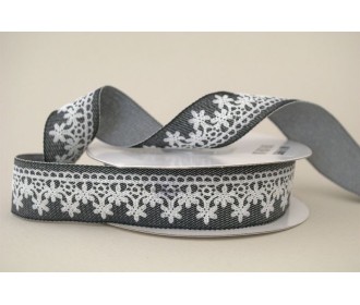 ΚΟΡΔΕΛΑ ΥΦΑΣΜΑΤΙΝΗ ΕΚΤΥΠΩΜΕΝΗ ΜΕ ΛΟΥΛΟΥΔΙΑ 25MMX10MET BLACK ΚΟΡΔΕΛΑ ΥΦΑΣΜΑΤΙΝΗ ΕΚΤΥΠΩΜΕΝΗ ΜΕ ΛΟΥΛΟΥΔΙΑ 25MMX10MET BLACK