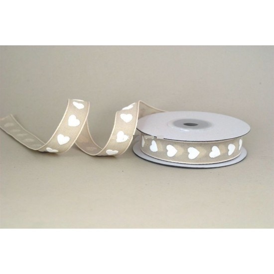 ΚΟΡΔΕΛΑ ΜΕ ΑΝΑΓΛΥΦΕΣ ΚΑΡΔΙΕΣ 15ΜΜΧ10ΜΕΤ IVORY-WHITE