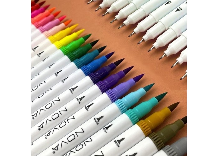 Mαρκαδόροι Dual-Tip Brush Pens 24τεμ Mαρκαδόροι Dual-Tip Brush Pens 24τεμ