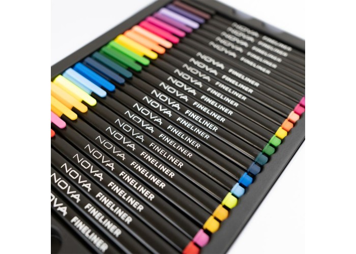 Μαρκαδόροι Coloured Fineliners Nova 48τεμ Μαρκαδόροι Coloured Fineliners Nova 48τεμ