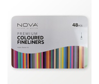 Μαρκαδόροι Coloured Fineliners Nova 48τεμ Μαρκαδόροι Coloured Fineliners Nova 48τεμ