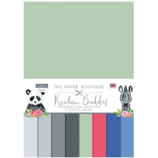 Σετ Χαρτόνια Α4 Paper Boutique Rainbow buddies 24φ 200g Σετ Χαρτόνια Α4 Paper Boutique Rainbow buddies 24φ 200g