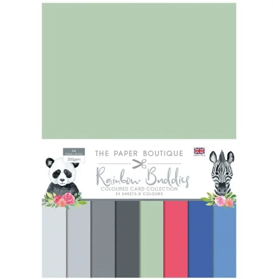 Σετ Χαρτόνια Α4 Paper Boutique Rainbow buddies 24φ 200g