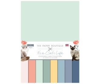 Σετ Χαρτόνια Α4 Paper Boutique It's a cat's life 24φ 200gr