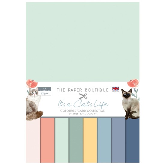 Σετ Χαρτόνια Α4 Paper Boutique It's a cat's life 24φ 200gr Σετ Χαρτόνια Α4 Paper Boutique It's a cat's life 24φ 200gr
