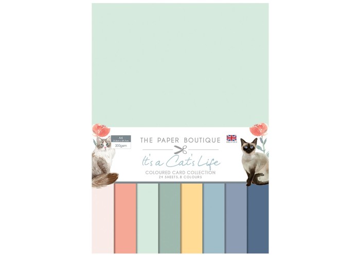 Σετ Χαρτόνια Α4 Paper Boutique It's a cat's life 24φ 200gr Σετ Χαρτόνια Α4 Paper Boutique It's a cat's life 24φ 200gr