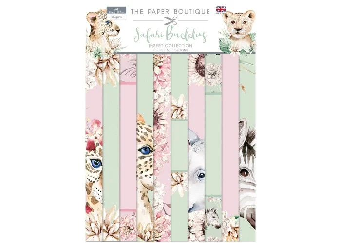 Σετ Χαρτόνια Α4 Paper Boutique Safari Buddies 40φ 120gr