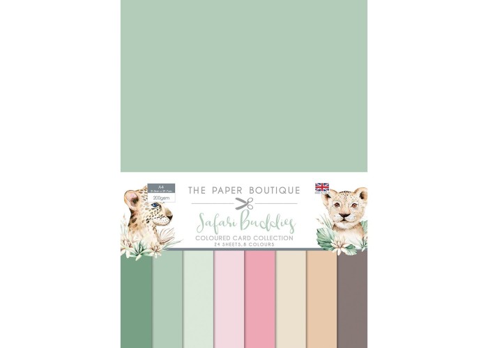 Σετ Χαρτόνια Α4 Paper Boutique Safari Buddies 24φ 200gr