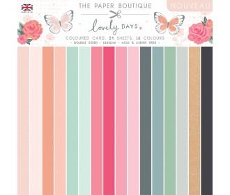 Σετ Χαρτόνια 20cm x 20cm Paper Boutique Lovely days 24φ160gr Σετ Χαρτόνια 20cm x 20cm Paper Boutique Lovely days 24φ160gr