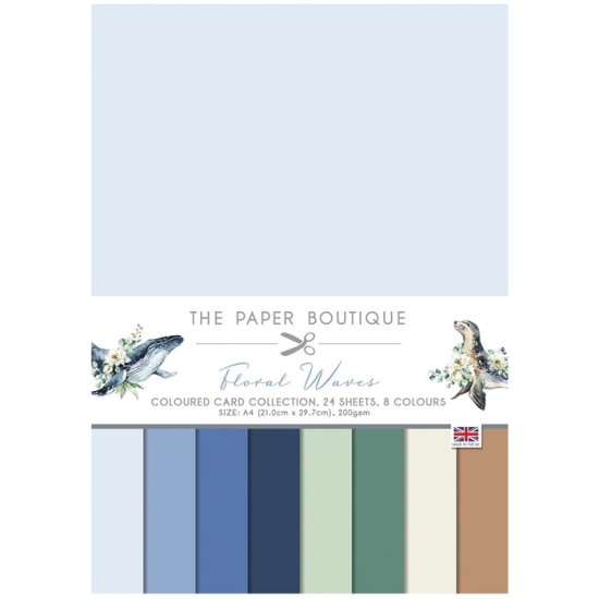 Σετ Χαρτόνια Α4 Paper Boutique Floral waves 24φ 200gr Σετ Χαρτόνια Α4 Paper Boutique Floral waves 24φ 200gr