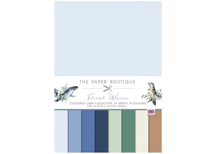 Σετ Χαρτόνια Α4 Paper Boutique Floral waves 24φ 200gr Σετ Χαρτόνια Α4 Paper Boutique Floral waves 24φ 200gr