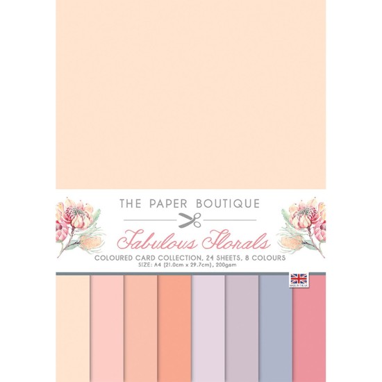 Σετ Χαρτόνια Α4 Paper Boutique Fabulous florals 24φ 200gr Σετ Χαρτόνια Α4 Paper Boutique Fabulous florals 24φ 200gr