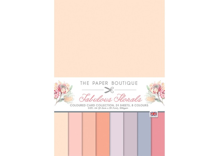 Σετ Χαρτόνια Α4 Paper Boutique Fabulous florals 24φ 200gr Σετ Χαρτόνια Α4 Paper Boutique Fabulous florals 24φ 200gr