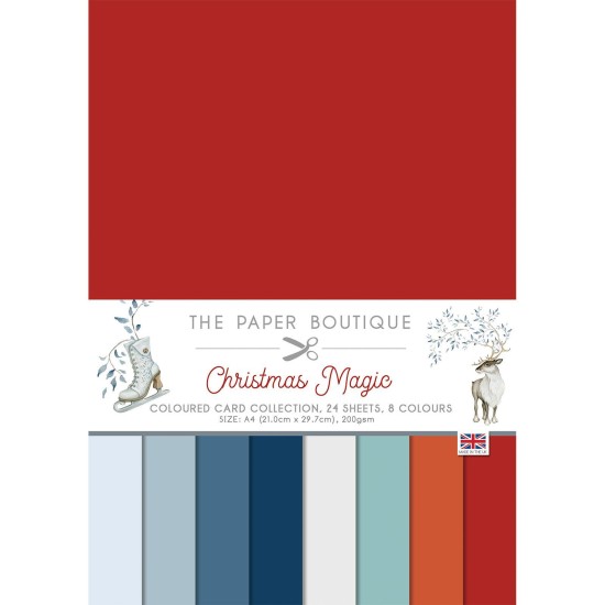 Σετ Χαρτόνια Α4 Paper Boutique Christmas magic 24φ 200gr Σετ Χαρτόνια Α4 Paper Boutique Christmas magic 24φ 200gr