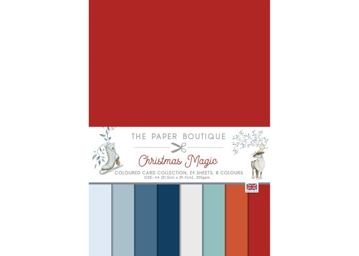 Σετ Χαρτόνια Α4 Paper Boutique Christmas magic 24φ 200gr