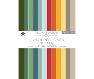 Σετ Χαρτόνια The Paper Boutique Everyday for the boys  24φ Α4 12χρώματα 210gr Διπλής Όψης Σετ Χαρτόνια The Paper Boutique Everyday for the boys  24φ Α4 12χρώματα 210gr Διπλής Όψης