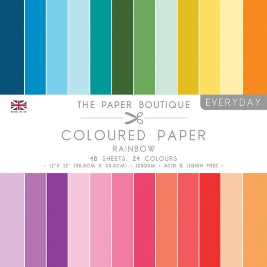 Σετ Χαρτόνια 30cm X 30cm Everyday Rainbow 48φ 24χρωματα 120gr Σετ Χαρτόνια 30cm X 30cm Everyday Rainbow 48φ 24χρωματα 120gr