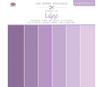 Σετ Χαρτόνια 20cm X 20cm Paper Boutique Shades of Lilac 36φ 160gr Σετ Χαρτόνια 20cm X 20cm Paper Boutique Shades of Lilac 36φ 160gr