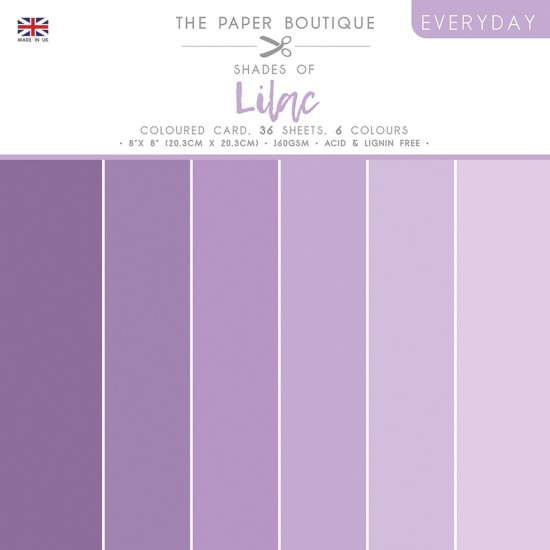Σετ Χαρτόνια 20cm X 20cm Paper Boutique Shades of Lilac 36φ 160gr Σετ Χαρτόνια 20cm X 20cm Paper Boutique Shades of Lilac 36φ 160gr