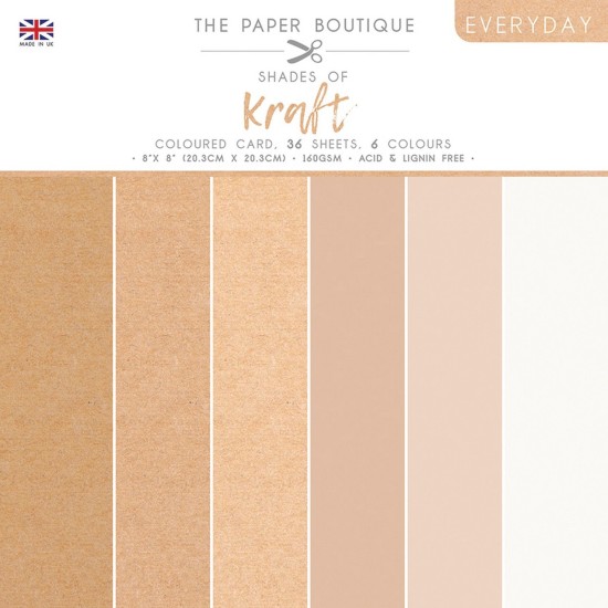 Σετ Χαρτόνια 20cm X 20cm Paper Boutique Shades of Kraft 36φ 160gr Σετ Χαρτόνια 20cm X 20cm Paper Boutique Shades of Kraft 36φ 160gr