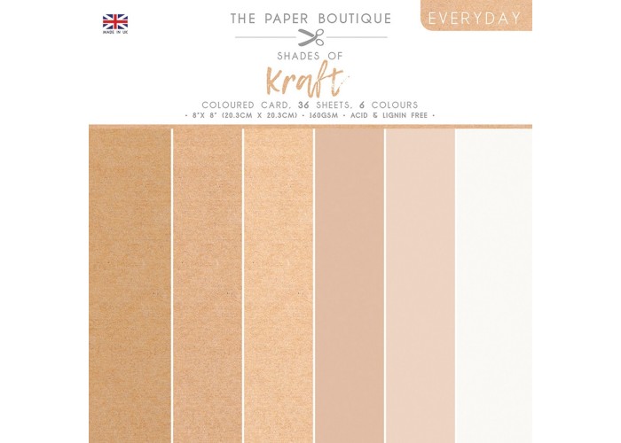Σετ Χαρτόνια 20cm X 20cm Paper Boutique Shades of Kraft 36φ 160gr Σετ Χαρτόνια 20cm X 20cm Paper Boutique Shades of Kraft 36φ 160gr