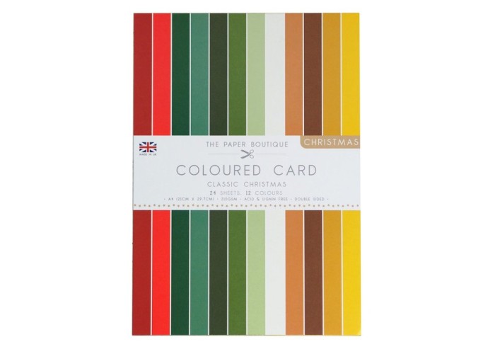 Σετ Χαρτόνια The Paper Boutique Shades of classic Christmas 24φ Α4 12χρώματα 210gr Διπλής Όψης Σετ Χαρτόνια The Paper Boutique Shades of classic Christmas 24φ Α4 12χρώματα 210gr Διπλής Όψης