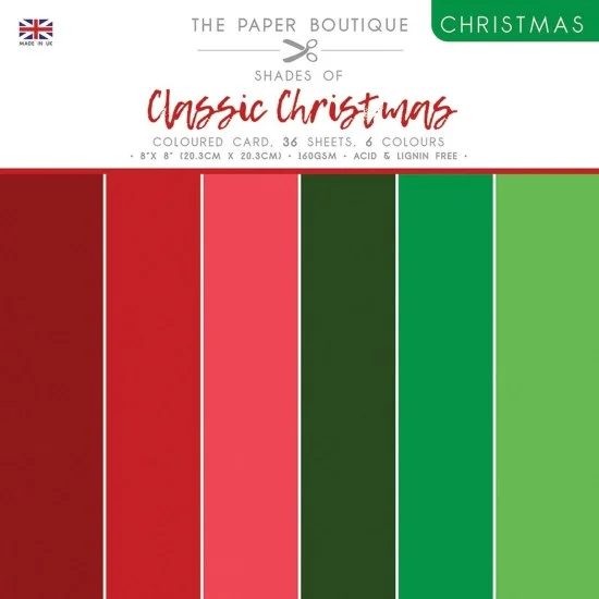 Σετ Χαρτόνια 20cm X 20cm Paper Boutique Shades of Classic Christmas 36φ 160gr